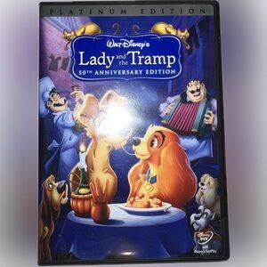 🍄Disney Lady and The Tramp 50th Anniversary Edition Platinum Edition 2 DVD Set
